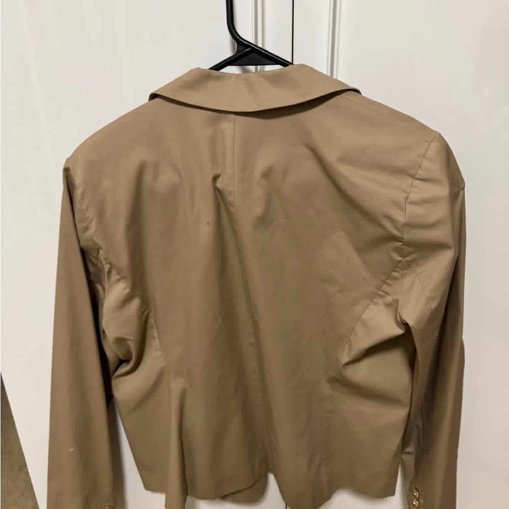 MICHAEL Michael Kors Beige Blazer with Gold Accents - Picture 4 of 6